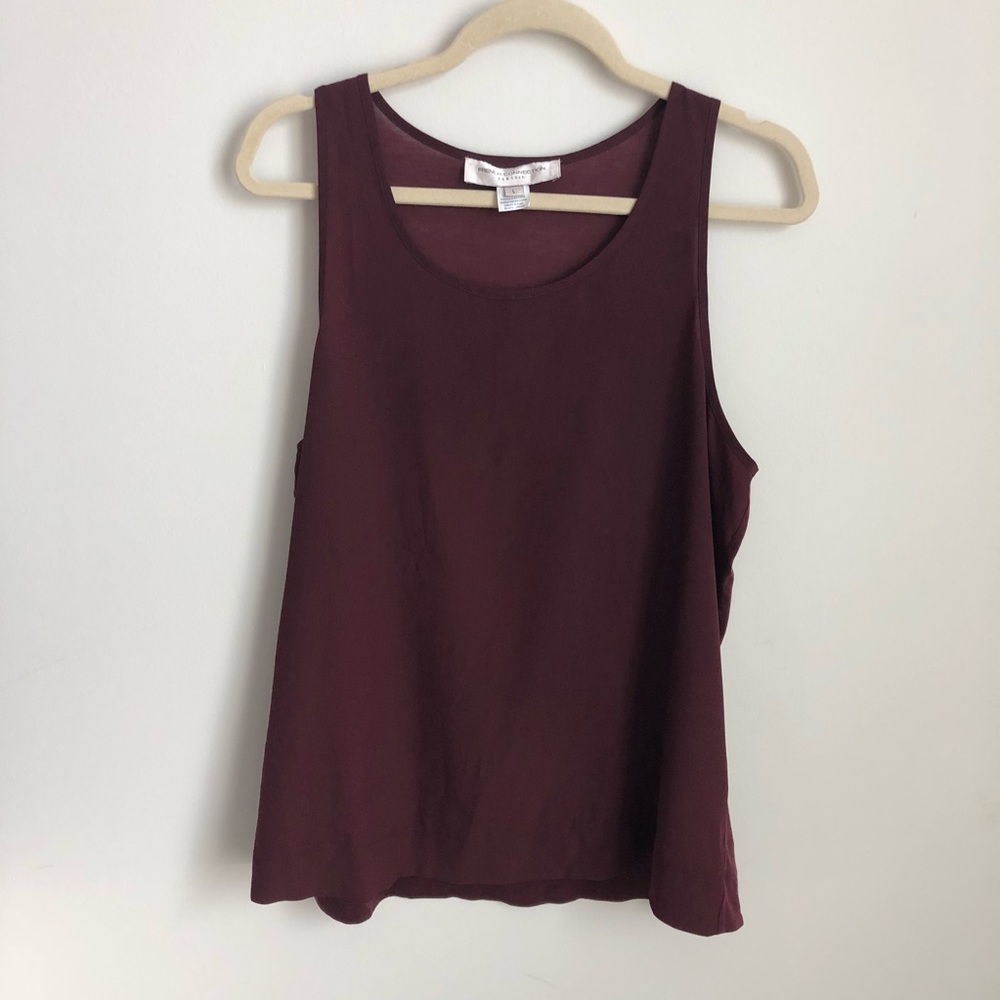 Maroon French Connection Tank Top - Picture 2 of 6